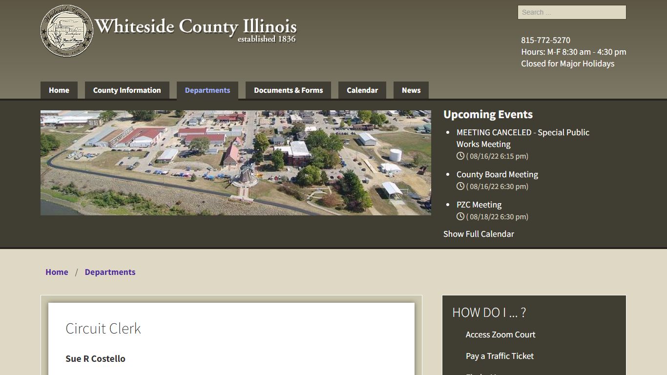 Circuit Clerk - Whiteside County, Illinois